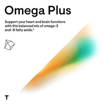 THORNE Omega Plus - an Essential Fatty Acid Supplement with Omega-3 and Omega-6 - EPA, DHA, and GLA - 90 Gelcaps