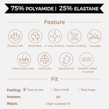 Aoxjox High Waisted Leggings for Women