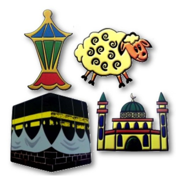 Eidway Large Islamic Window Clings - Fun Decor for Everyone!