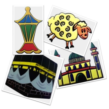 Eidway Large Islamic Window Clings - Fun Decor for Everyone!