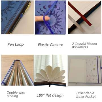 HwxBen Journal for Men & Women, Daily for Classic Lined Writing, 360 Pages Hardcover Journaling Note...