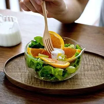 Glass Matcha Bowl With Pouring Spout, Ceremonial Mixing Chawan, Clear Traditional Japanese Style Matcha Green Tea Cup Mug, Hammer Spouted Matcha Mixer