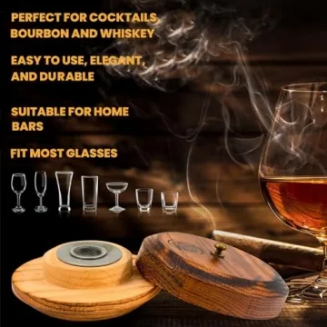 Premium Cocktail Smoker Kit with Wood Chips and Torch