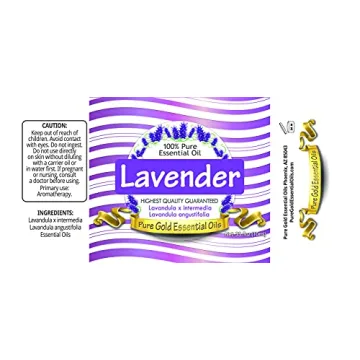 Pure Gold Lavender Essential Oil 10ml for Relaxation and Wellness