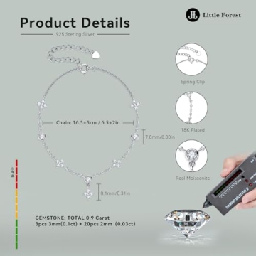 Little Forest Moissanite Bracelet for Elegance & Style