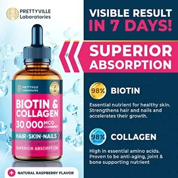 Liquid Collagen & Biotin for Radiant Hair, Skin & Nails