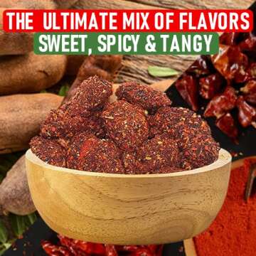 Tamarindo De Frutas Con Chile, Authentic Mexican Tamarind Candy with Chili, Sweet, Tangy and Spicy. ...