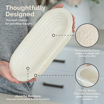 Buy Bulka Oval 750g Banneton for Perfect Bread Baking