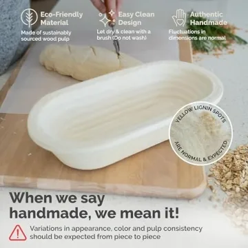 Buy Bulka Oval 750g Banneton for Perfect Bread Baking