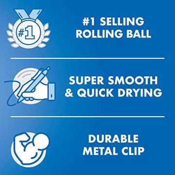 Pilot Precise V7 Capped Roller Ball Pens - Fine Point 0.7mm