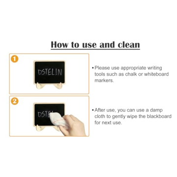 20 Pack Mini Chalkboards for Weddings Events Signage