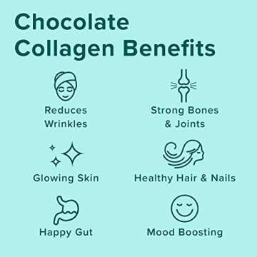 Further Food Chocolate Collagen Peptides Powder Stick Packs, Grass-Fed Pasture-Raised Hydrolyzed Type 1 & 3 Protein, Gut Health + Joint, Hair, Skin, Nails, Paleo Keto Sugar-Free 9.74 oz