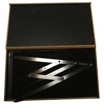 HOTWE Eyebrow Stencil Ruler for Microblading Eyebrow Measure, Balance Ruler for Eyebrow Makeup Caliper Stainless Steel Fibonacci Gauge Tools (Silver)