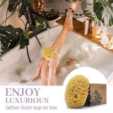 Natural Sea Wool Sponge - Luxurious Eco-Friendly Bathing