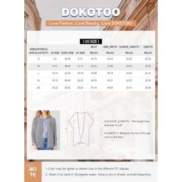 Stylish Dokotoo Women's Knit Cardigan Jacket