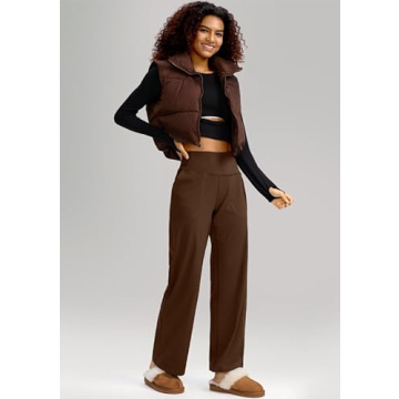 Soothfeel Wide Leg Pants Stylish Yoga Work Pants with Pockets
