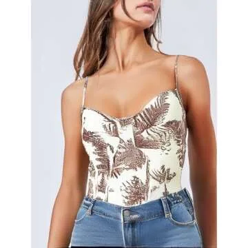 CIDER Women's Santorini Beach Bodysuit: Chic Summer Wear