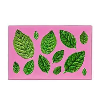 Roses Collection Fondant Mold-Rose Flower Leaves Bow And Butterfly Shapes Silicone Mold for Sugarcraft Cake Decoration, Cupcake Topper, Polymer Clay, Candy, Chocolate, And Making Crafting Projects