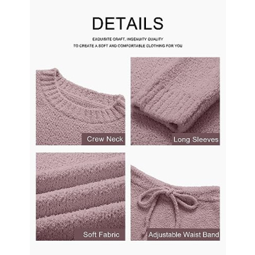 MEROKEETY Women’s Fluffy Loungewear Set - Soft & Stylish