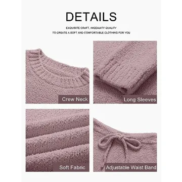 MEROKEETY Women’s Fluffy Loungewear Set - Soft & Stylish