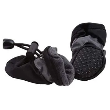 Soft Small Dog Shoes, Puppy Lightweight Shoes for Summer & Winter, Non Skid Kitten Booties for Walking Black Size 5