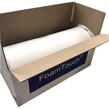 FoamTouch Upholstery Foam Cushion, 2″ H x 30″ W x 72″ L, High Density