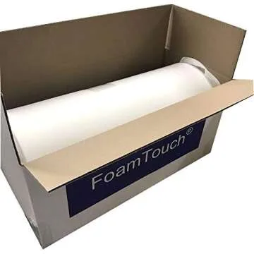 FoamTouch Upholstery Foam Cushion, 2″ H x 30″ W x 72″ L, High Density