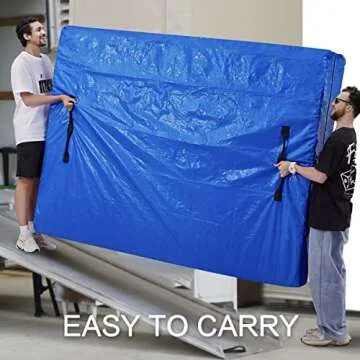 AlexHome Mattress Bag for Moving and Storage,Heavy Duty Tarp Reusable Mattress Storage Bag,Easy Carrier Mattress Moving Cover (Full Size,2 Pack)