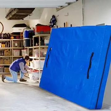 AlexHome Mattress Bag for Moving and Storage,Heavy Duty Tarp Reusable Mattress Storage Bag,Easy Carrier Mattress Moving Cover (Full Size,2 Pack)