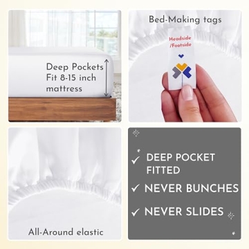 California Design Den Twin XL Sheets Set for Comfortable Sleep