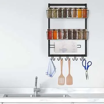 Patfkemt Over The Door Organizer with Baskets and Hooks