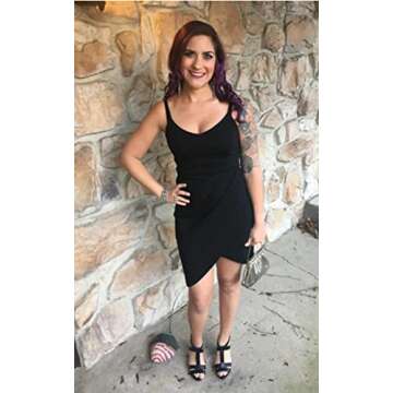 Zalalus Women's Summer Dresses 2024 Spaghetti Straps Sleeveless Bodycon Party Dress