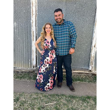 VOTEPRETTY Floral Summer Maxi Dress with Pockets