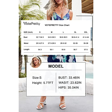 VOTEPRETTY Floral Summer Maxi Dress with Pockets