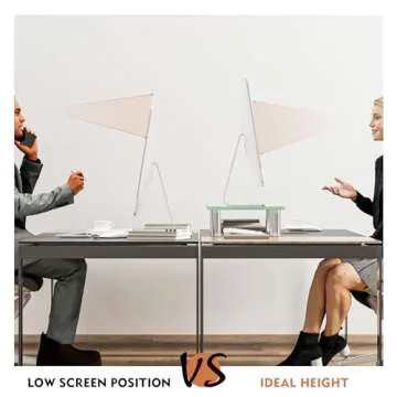 Clear Adjustable Computer Monitor Stand Riser for Desk