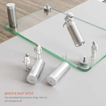 Clear Adjustable Computer Monitor Stand Riser for Desk