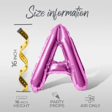 16" Pink Letter Balloons for Valentine's Day Decorations