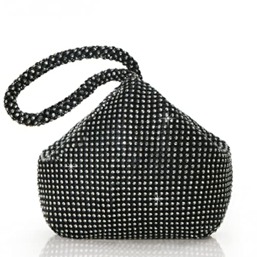Sparkly Rhinestone Clutch Evening Purse for Weddings & Parties