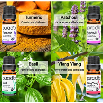 PURA D'OR Sweet 16 Essential Oils Set - Organic Wellness Gift