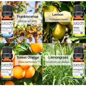 PURA D'OR Sweet 16 Essential Oils Set - Organic Wellness Gift