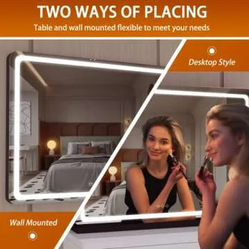 Hasipu Vanity Mirror 32" x 22" LED Makeup Essential