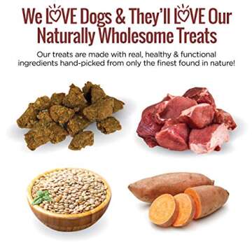 Smart Cookie All Natural Dog Treats - Wild Boar & Sweet Potato - Training Treats for Dogs with Allergies, Sensitive Stomachs - Soft Dog Treats, Chewy, Grain Free, Human-Grade, Made in USA - 5oz Bag