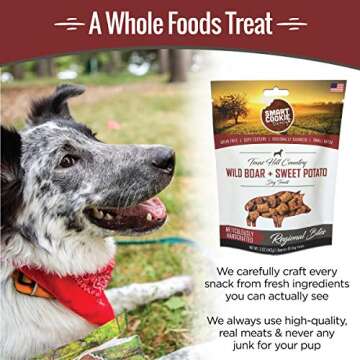 Smart Cookie All Natural Dog Treats - Wild Boar & Sweet Potato - Training Treats for Dogs with Allergies, Sensitive Stomachs - Soft Dog Treats, Chewy, Grain Free, Human-Grade, Made in USA - 5oz Bag