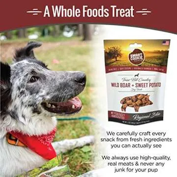 Smart Cookie All Natural Dog Treats - Wild Boar & Sweet Potato - Training Treats for Dogs with Allergies, Sensitive Stomachs - Soft Dog Treats, Chewy, Grain Free, Human-Grade, Made in USA - 5oz Bag
