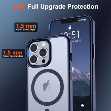 SUPFINE Magnetic iPhone 12 Pro Max Case with 10 FT Drop Protection