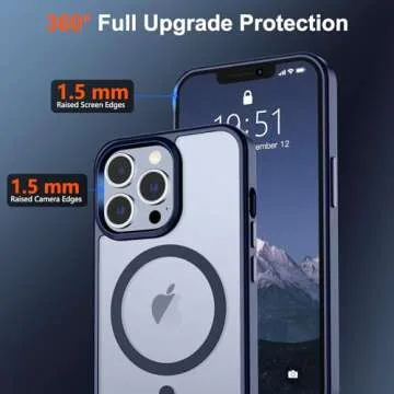 SUPFINE Magnetic iPhone 12 Pro Max Case with 10 FT Drop Protection