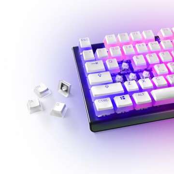 SteelSeries PrismCaps – Double Shot Pudding-style Keycaps – Durable PBT Thermoplastic – Compat...