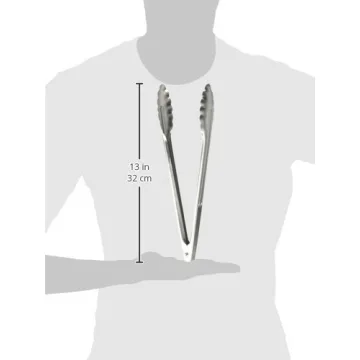 Durable Winco Stainless Steel Utility Tongs for Grilling