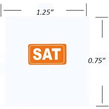 Colorful Week Date Stickers for Planners and Journals