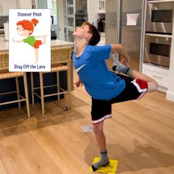 Funwares The Lava Escape Challenge Games for Kids, Indoor and Outdoor Active and Educational Play for Kids Ages 4-8